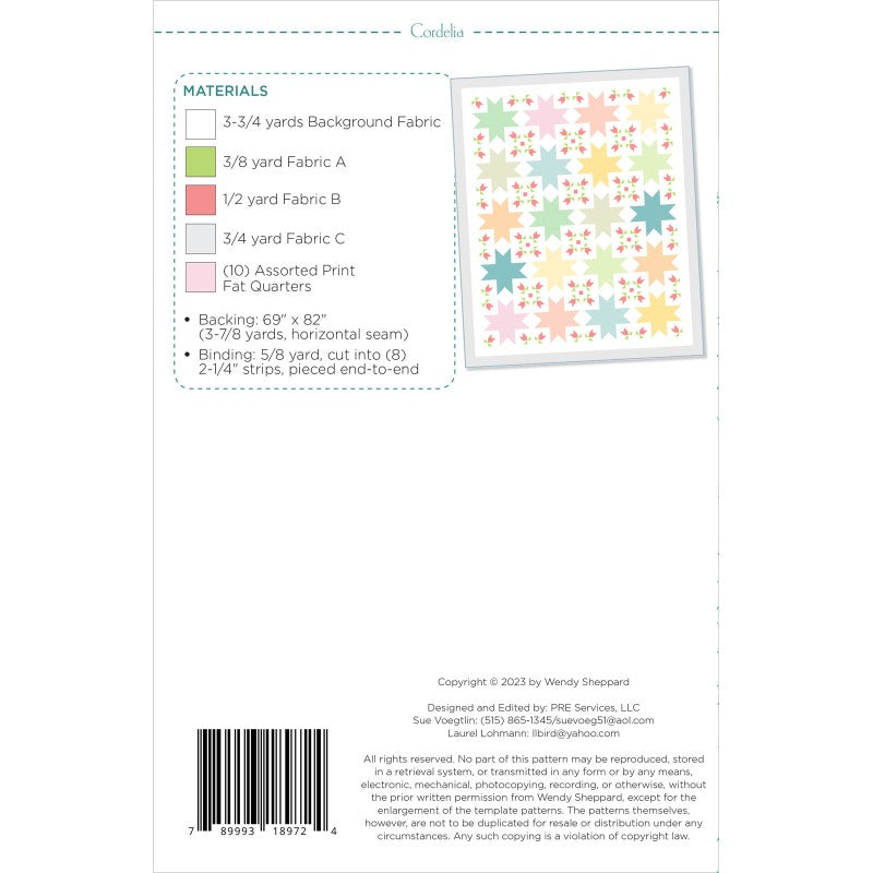 Cordelia Quilt Pattern