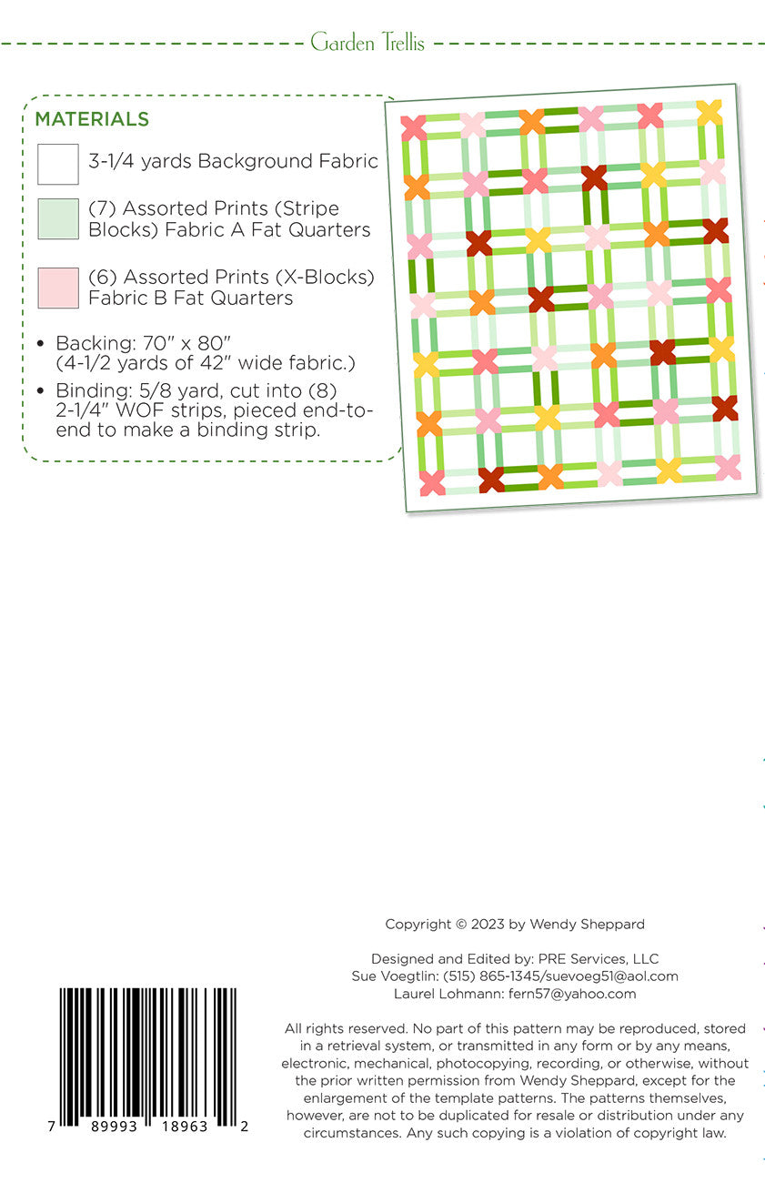 Garden Trellis Quilt Pattern