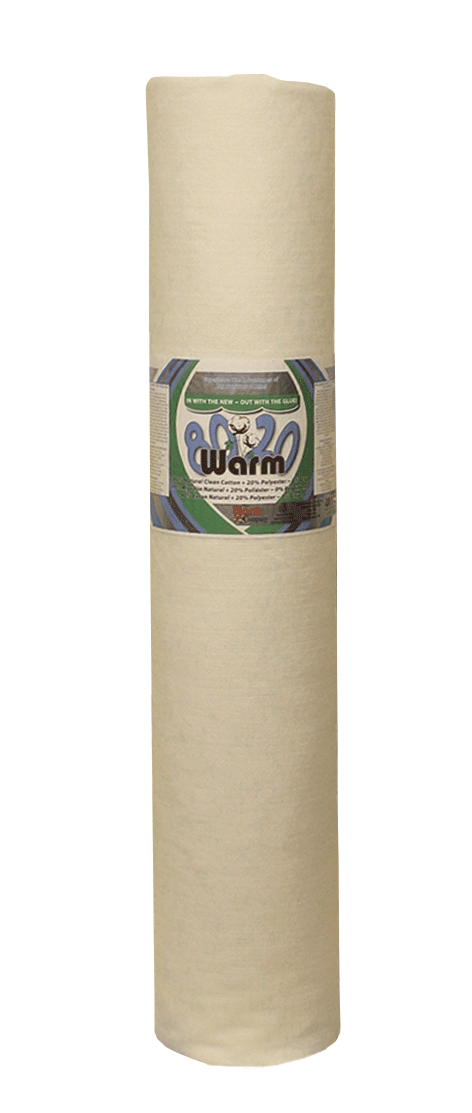 Warm 80/20 Blend 110" x 25 YD Batting - Cotton and Polyester Blend Batting