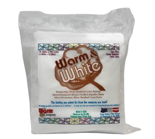 Warm & White Needled Cotton Batting