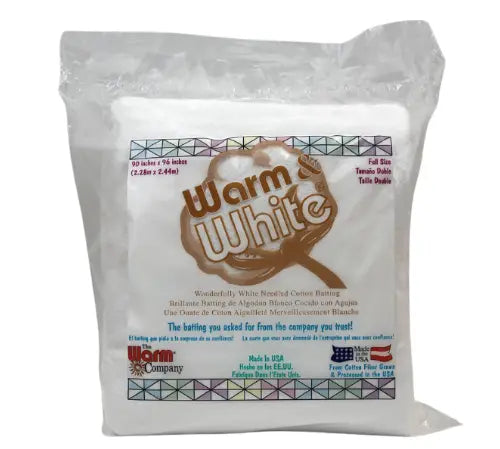 Warm & White Needled Cotton Batting