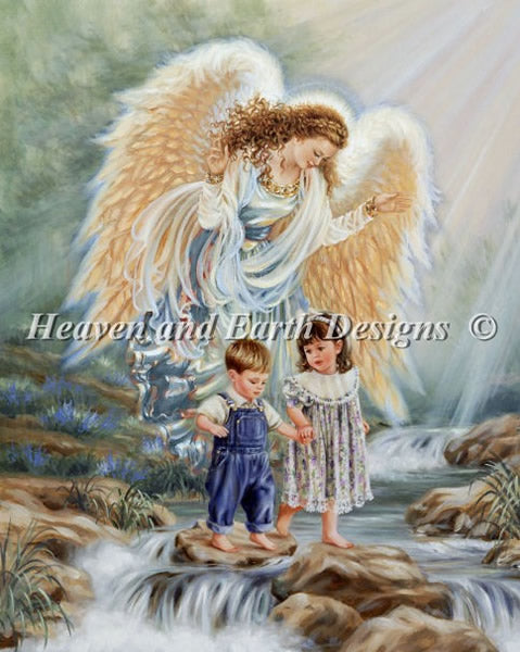 Watching Over us Cross Stitch By Dona Gelsinger