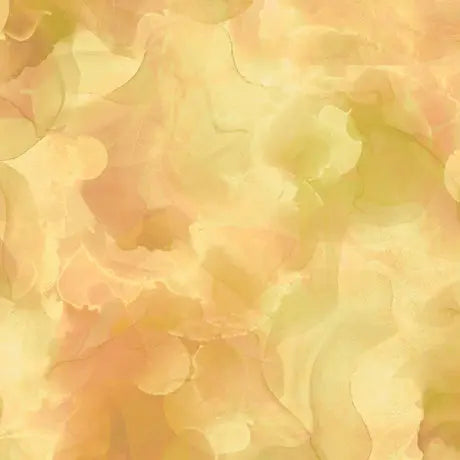 Yellow Antique Gold Aura Watercolor Blender Wideback Cotton Fabric - ( 1 1/4 Yard Pack )