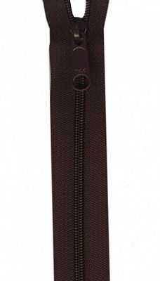 24" Handbag Zipper, Cranberry