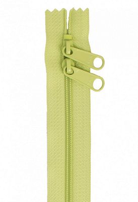 40" Double-Slide Handbag Zipper, Chartreuse