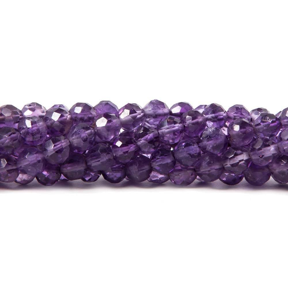 Amethyst Faceted Rounds Beads 14 inch 97 beads