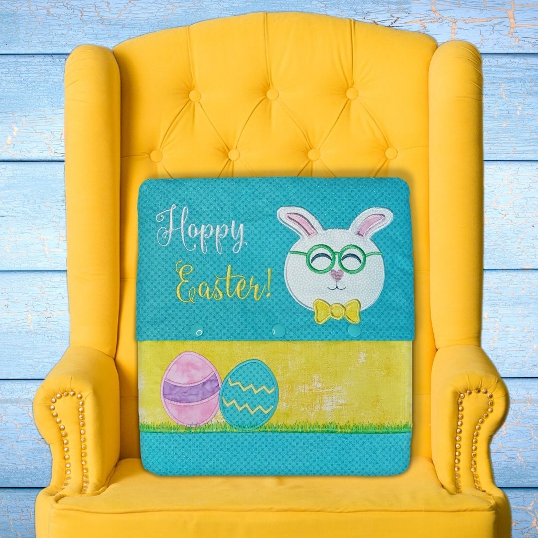Easter Bunny Pillows In the Hoop Embroidery Design Collection