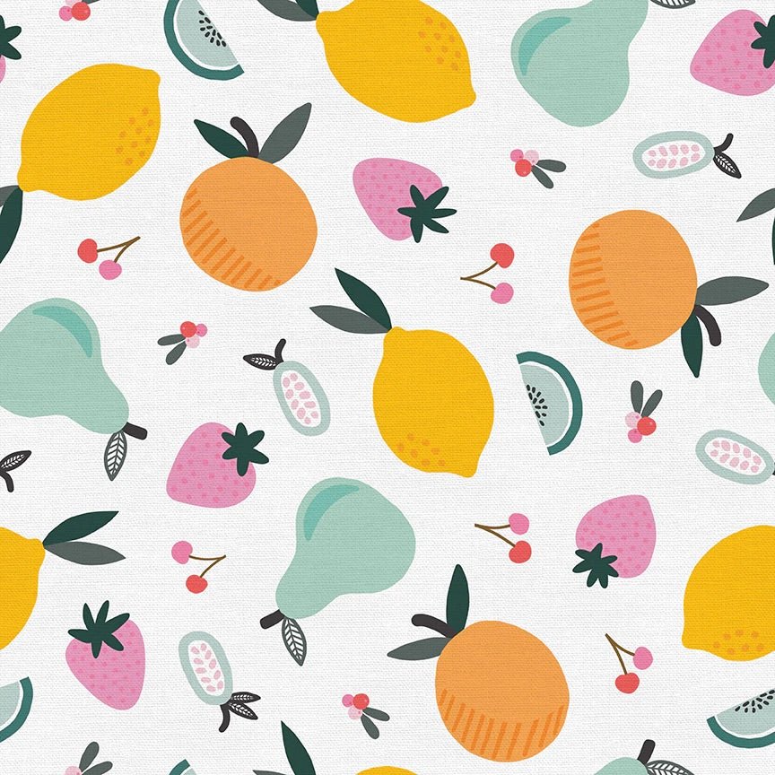 Fat Quarter Panel of Fruity - by Paintbrush Studios