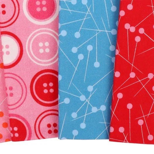 Fat Quarter Panel of Sewing Mood - Rainbow by Paintbrush Studios