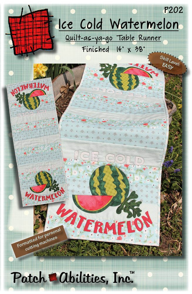 Ice Cold Watermelon Table Runner Pattern