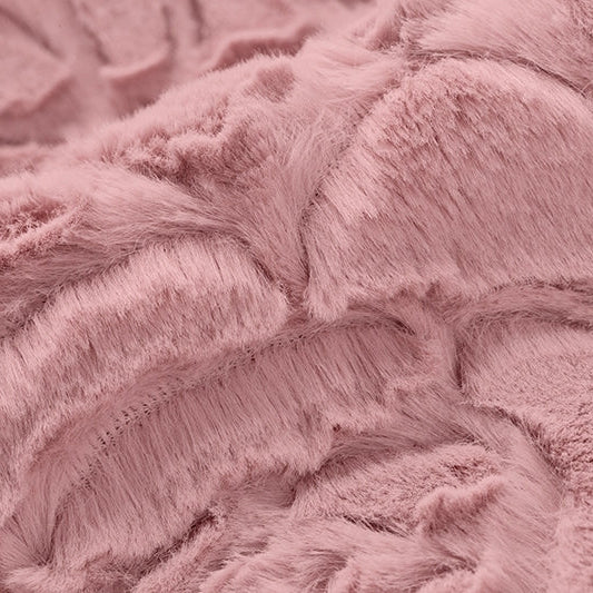 Luxe Cuddle Demi Rose Woodrose 58"/60" Fabric per yard