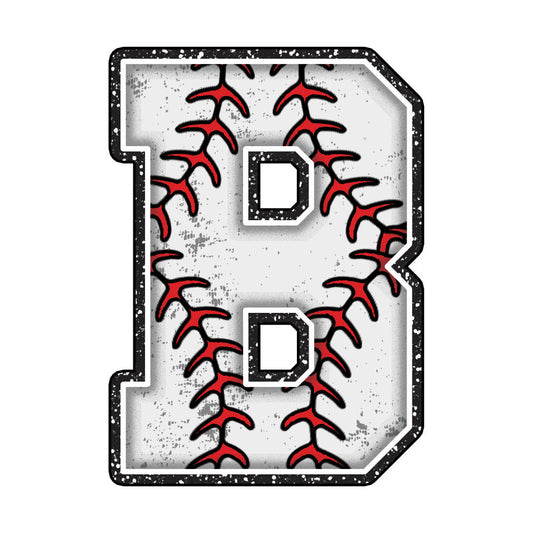 Baseball Alphabet Fabric Panel 12