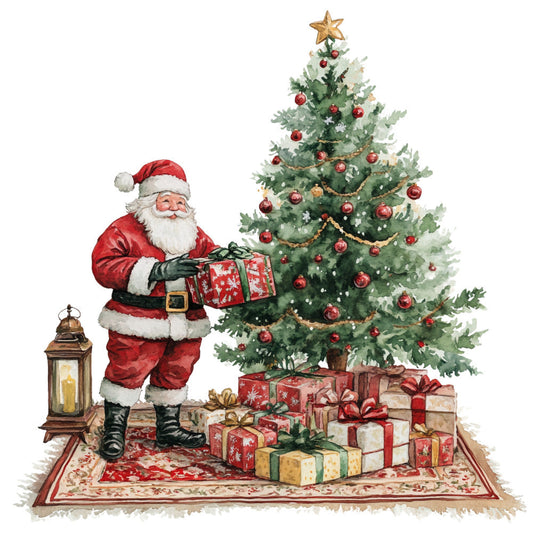 Rustic Christmas Fabric Panel 26