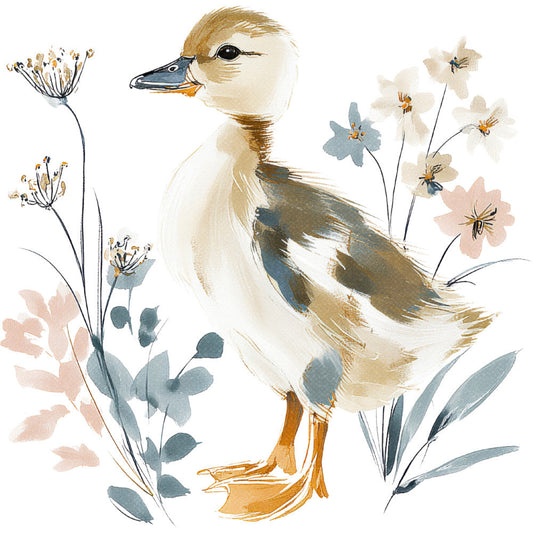 Woodland Animals Cottagecore Fabric Panel 44