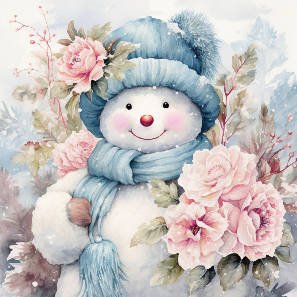Classic Snowman Fabric Panel 65