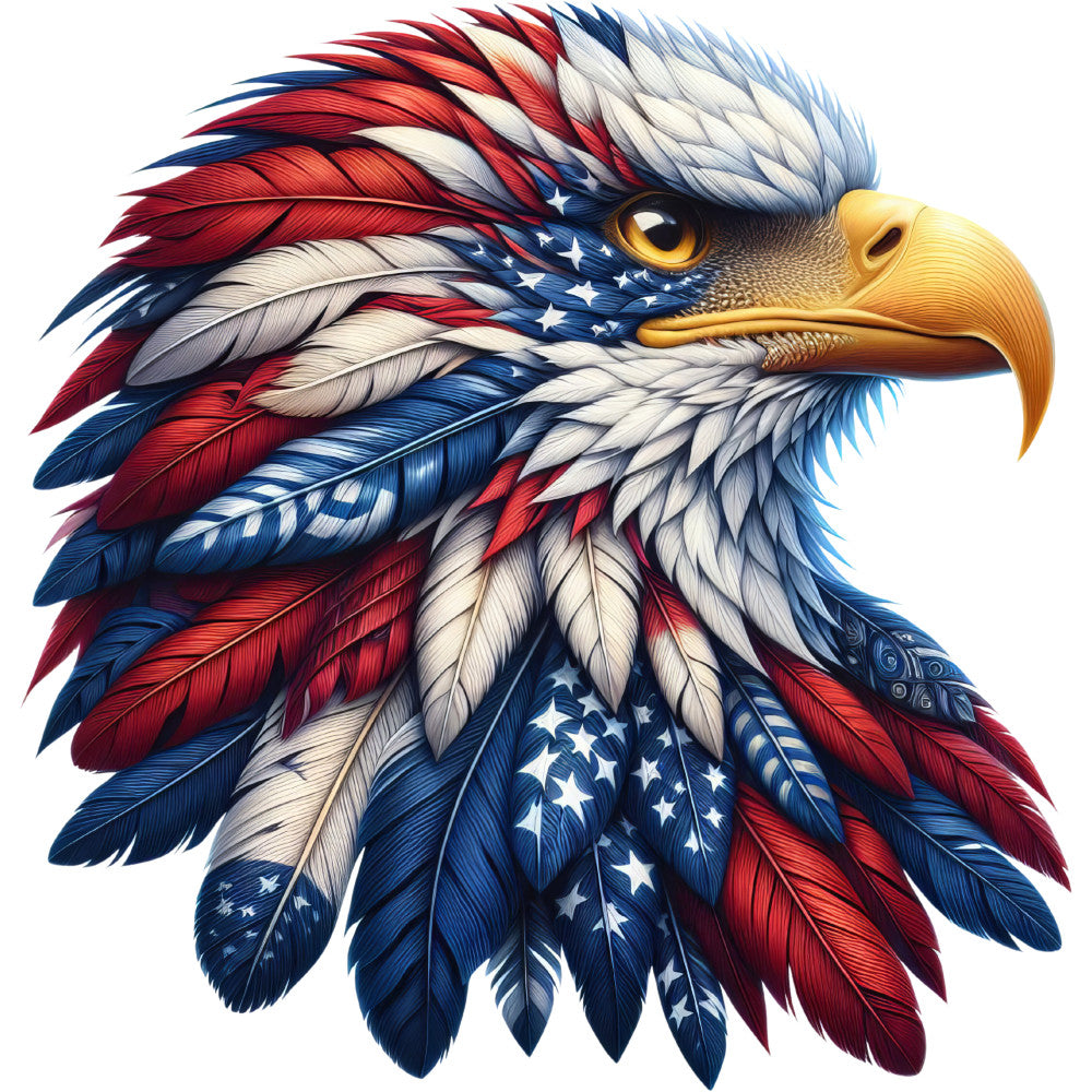 Patriotic Eagle Fabric Panel 3