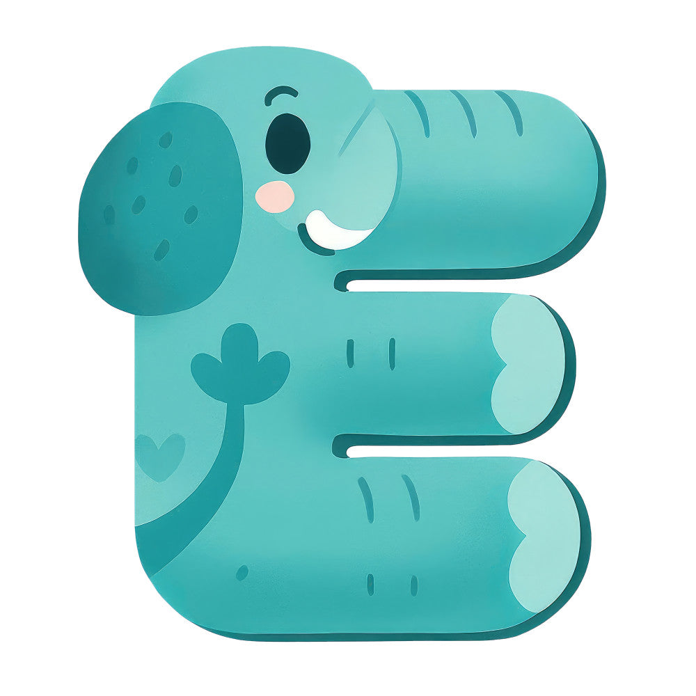 Cute Animal Alphabet Fabric Panel 4