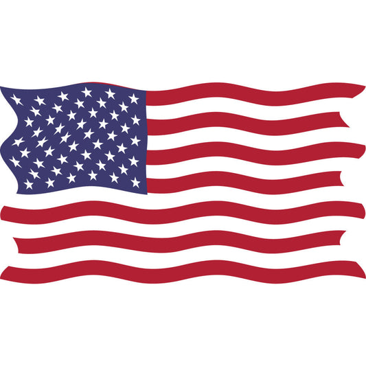 American Flag Icons Fabric Panel 1