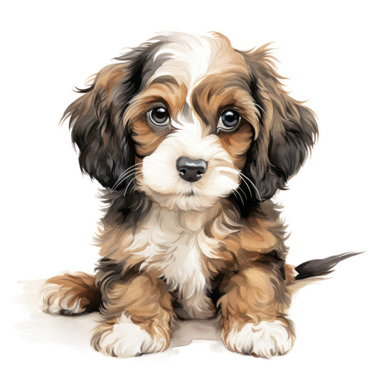 Cute Cavapoos Fabric Panel 34