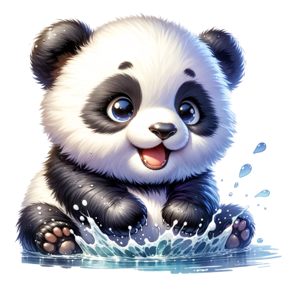 Cute Panda Fabric Panel 2