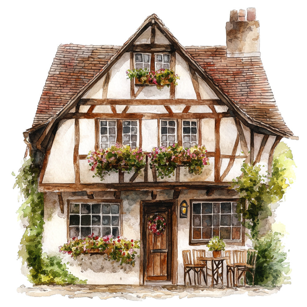 English Countryside Fabric Panel 3