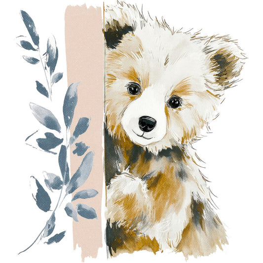 Woodland Animals Cottagecore Fabric Panel 55