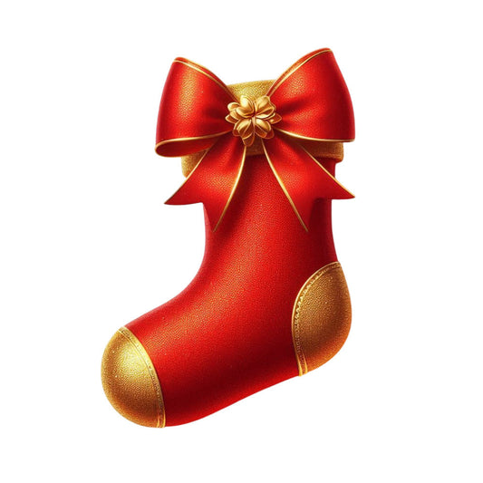 Cartoon Christmas Stockings Fabric Panel 1