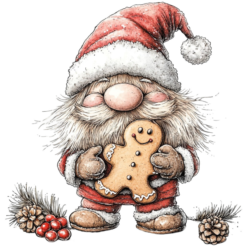 1st Whimsical Christmas Fabric Panel 136