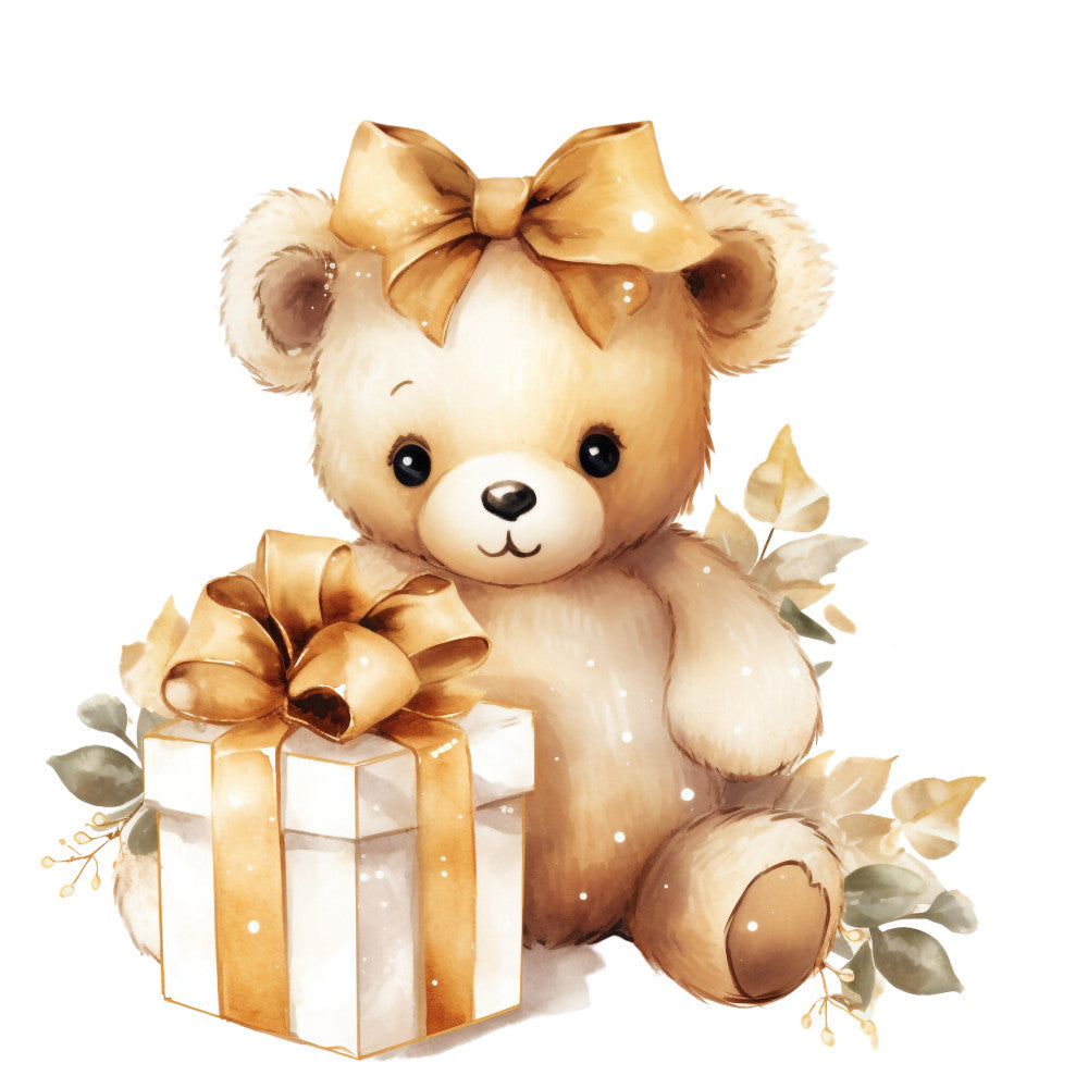 A Golden Christmas Fabric Panel 8