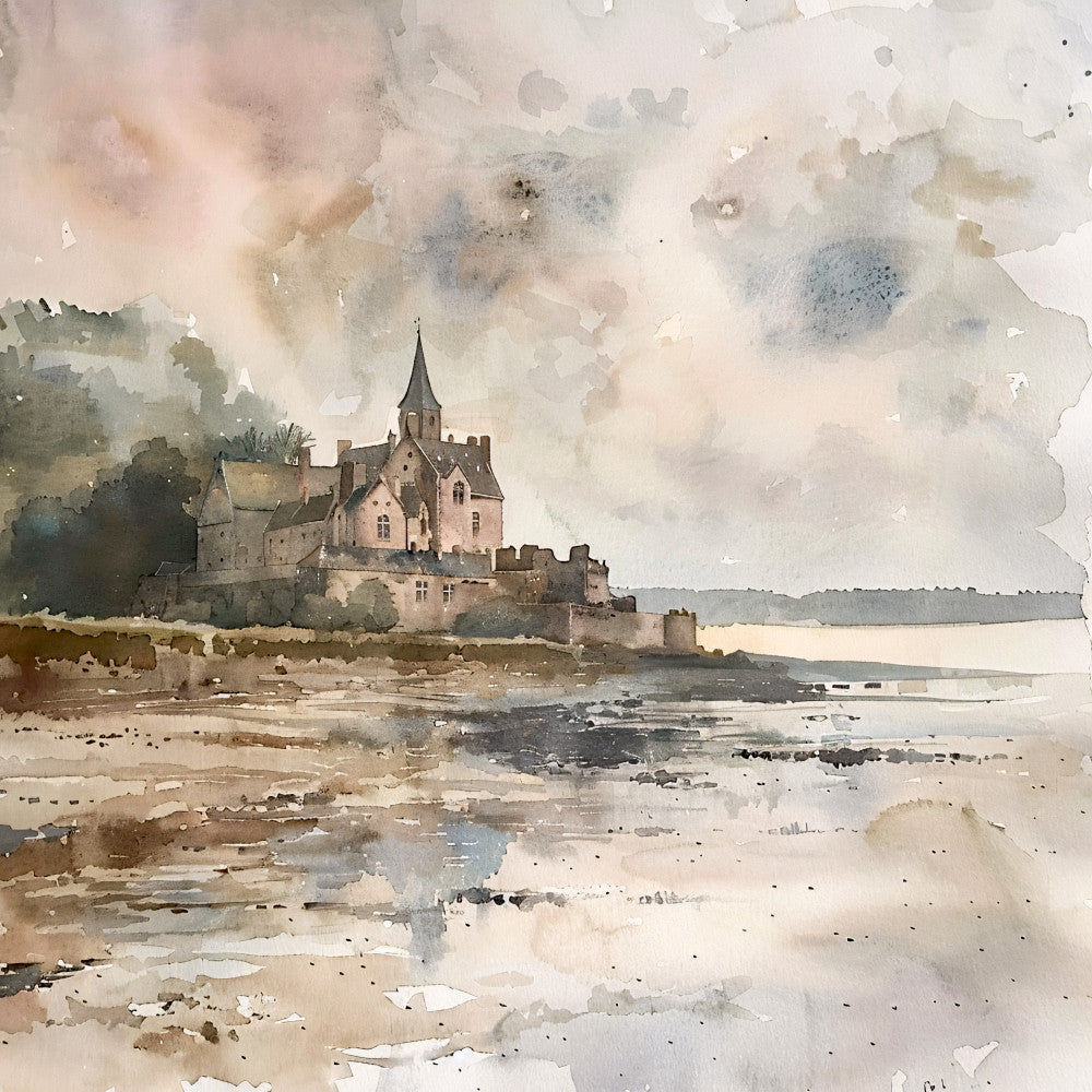 Normandy Travel Art Fabric Panel 14