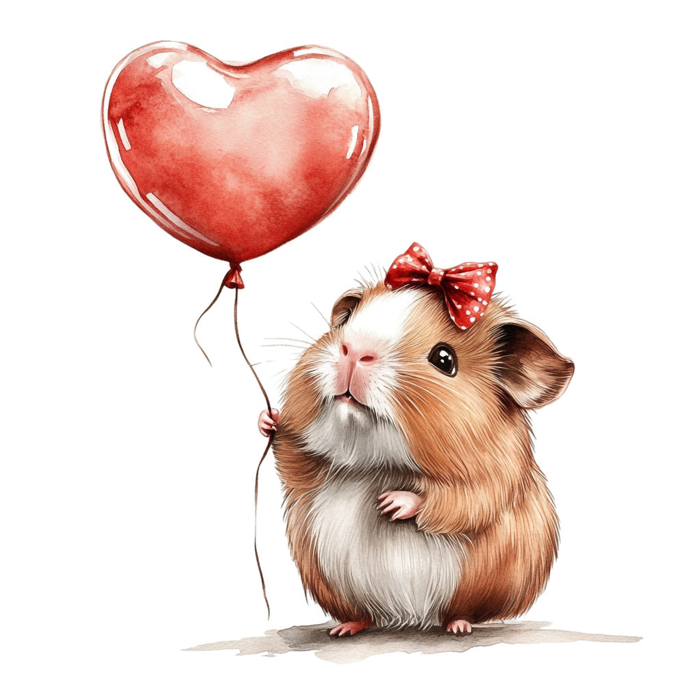 Cute Guinea Pigs Fabric Panel 16