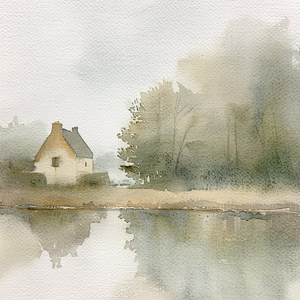 Normandy Travel Art Fabric Panel 1