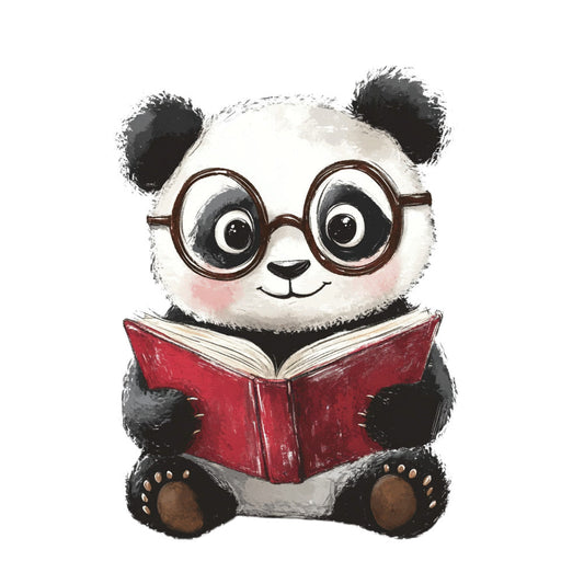 Cute Panda Bears Fabric Panel 7