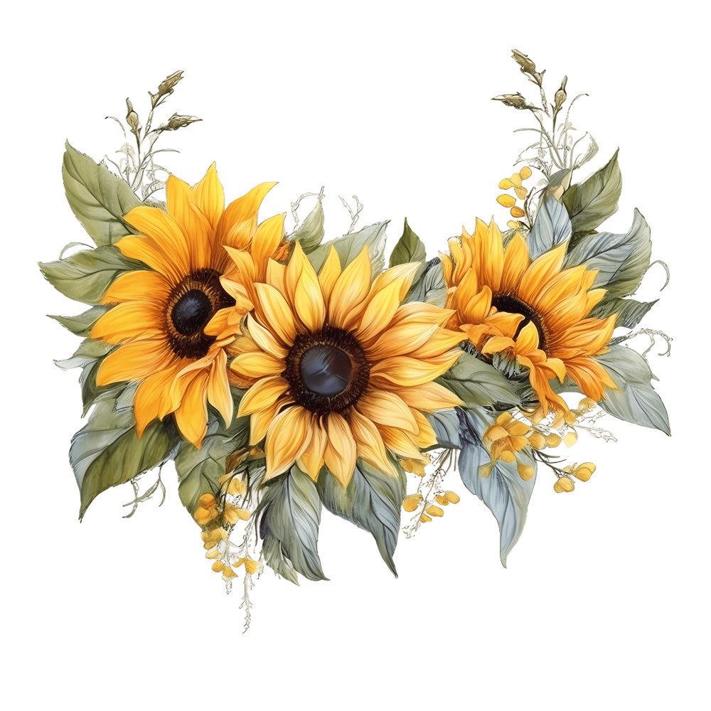 Summer Sunflowers Fabric Panel 2