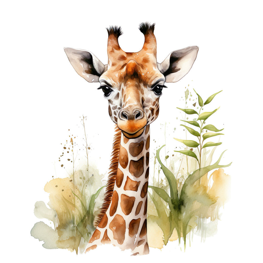 Giraffe Scenes Fabric Panel 6
