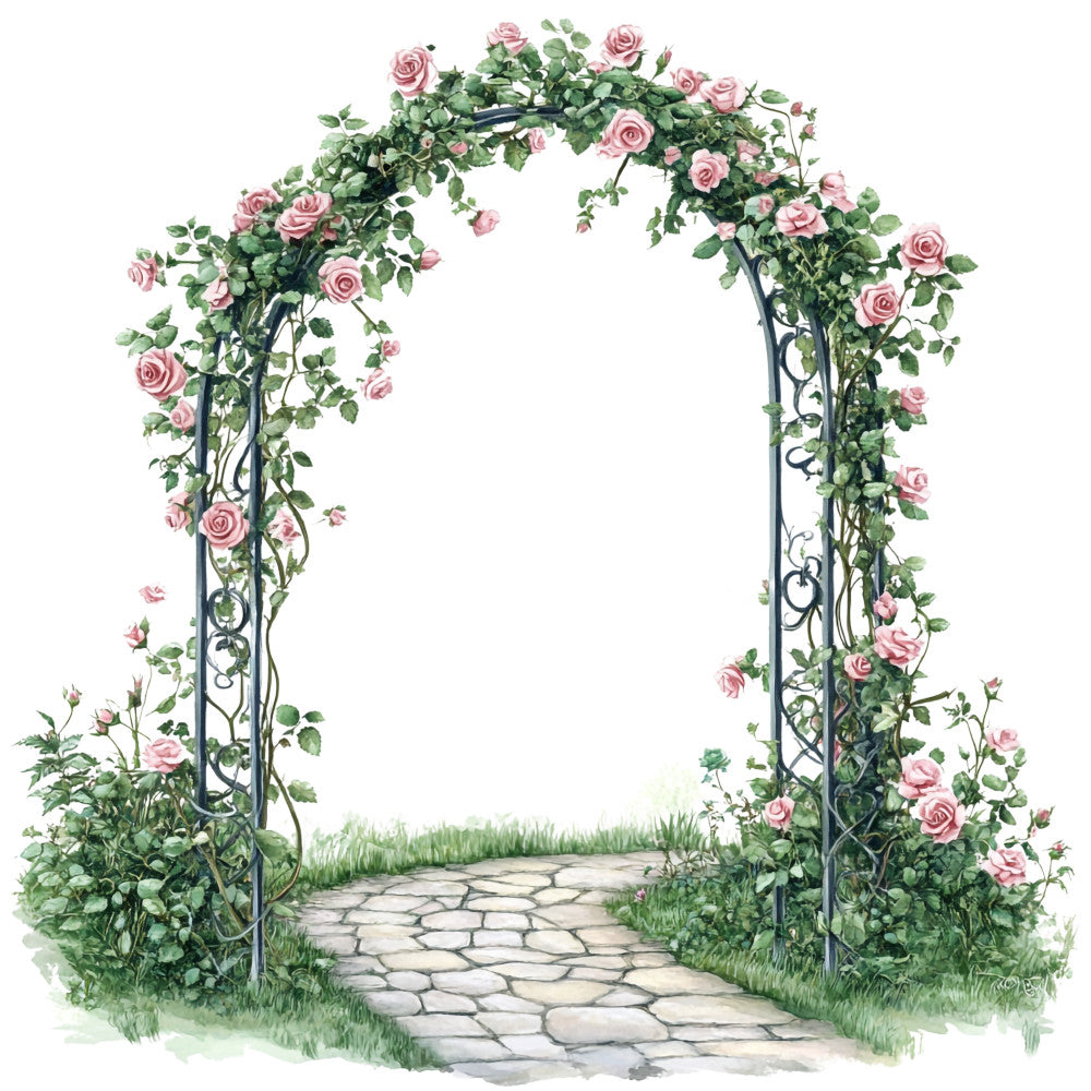 Vintage Garden Fabric Panel 21