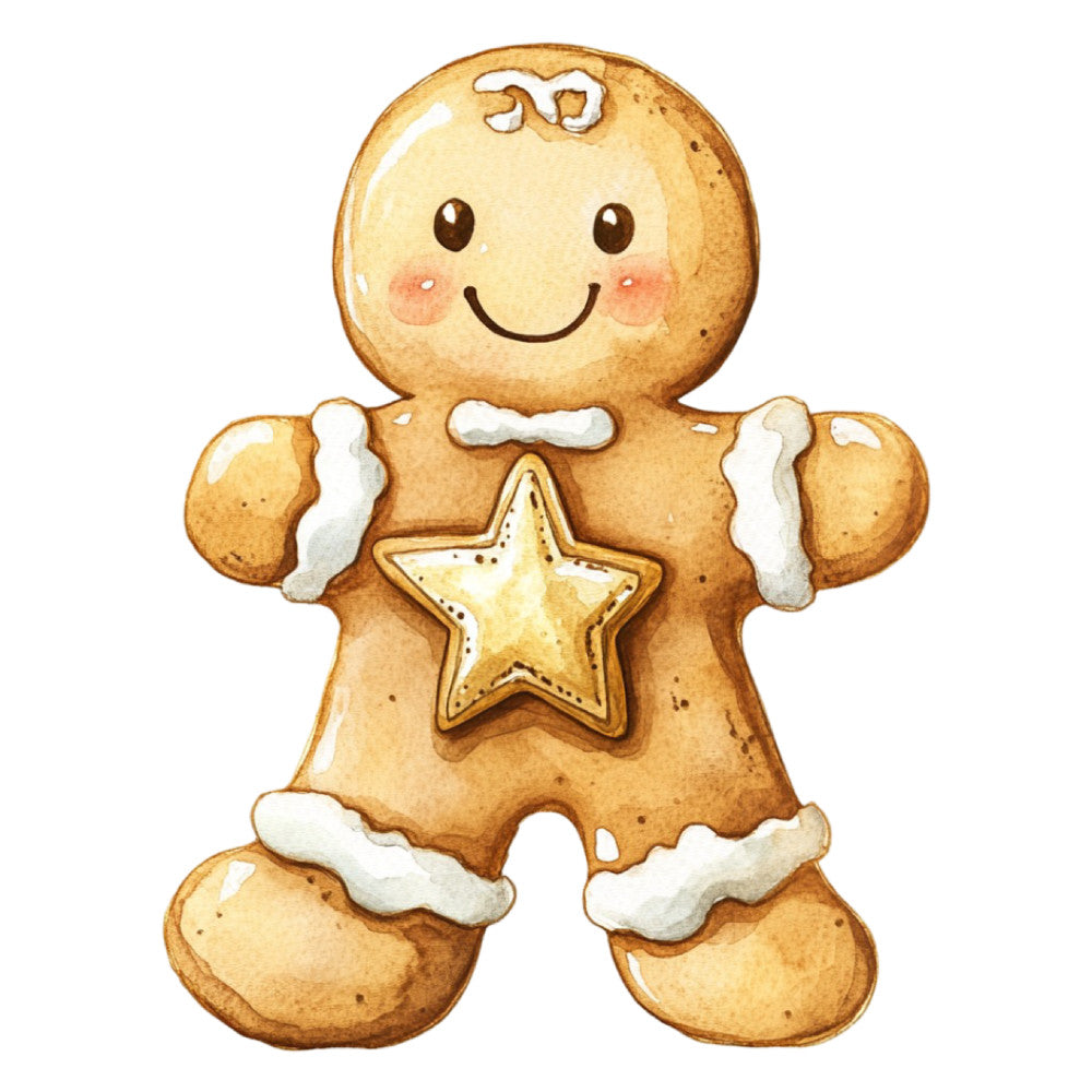 Christmas Gingerbread Man Fabric Panel 11