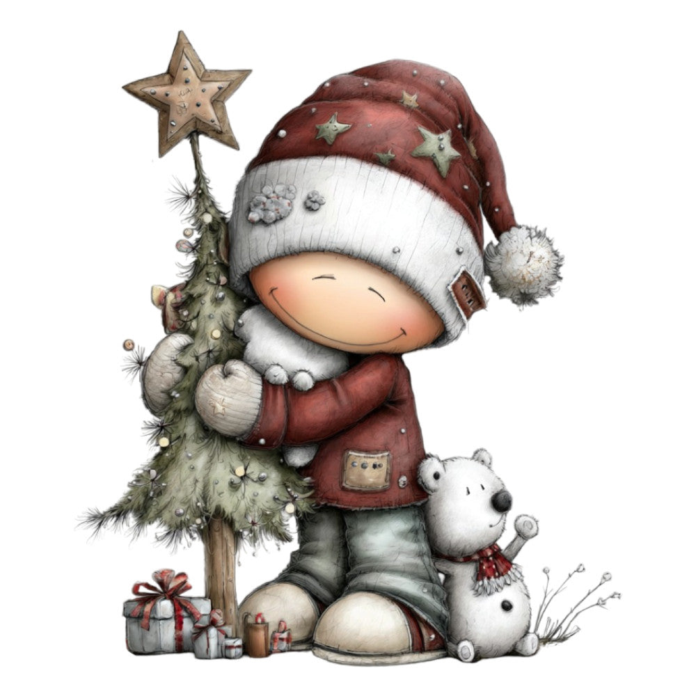 1st Whimsical Christmas Fabric Panel 157