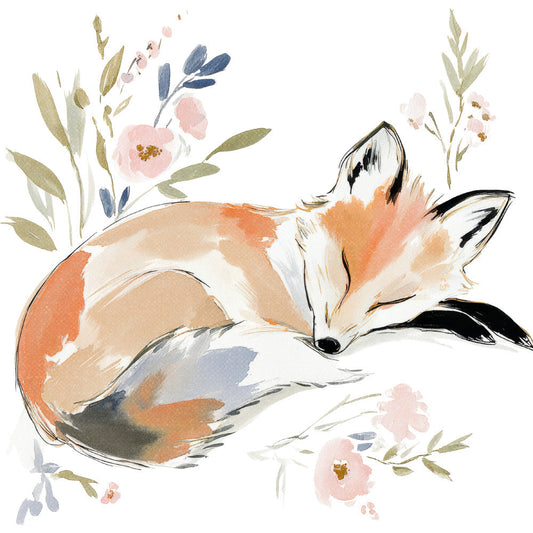 Woodland Animals Cottagecore Fabric Panel 20