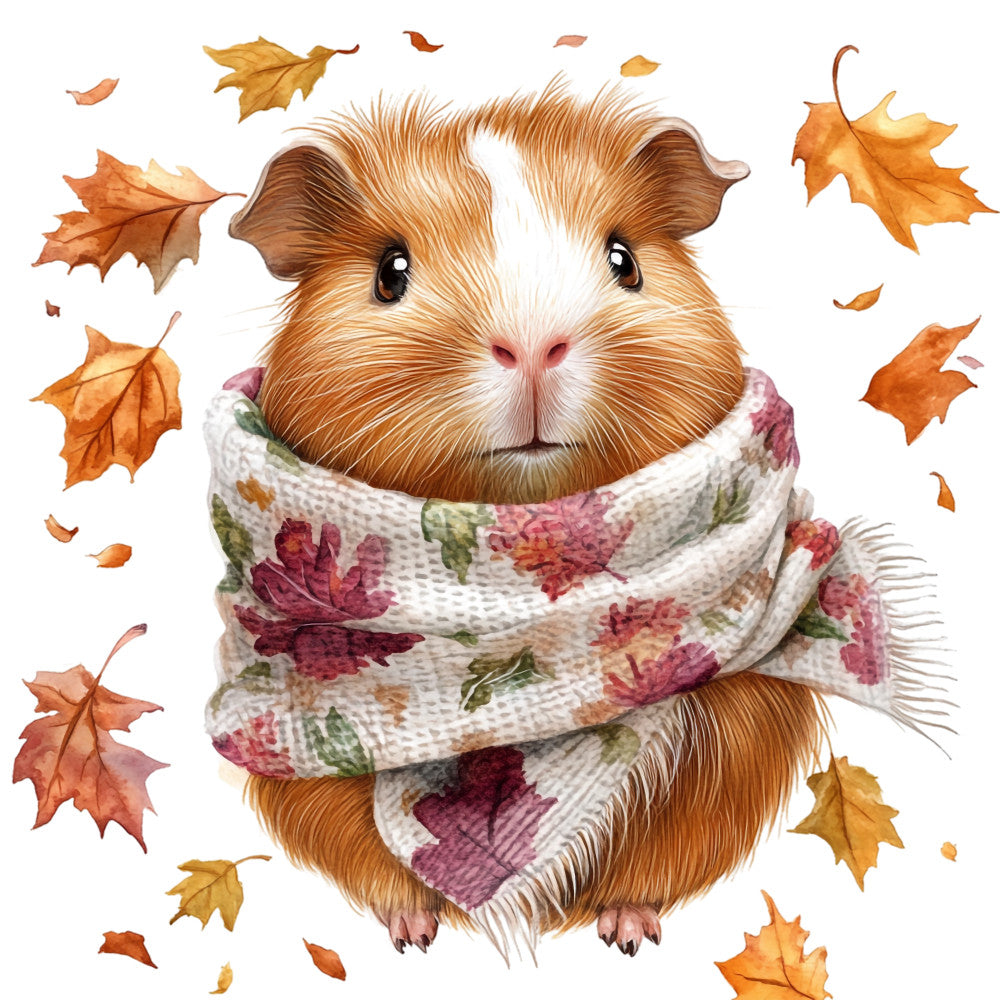 Cute Guinea Pigs Fabric Panel 19