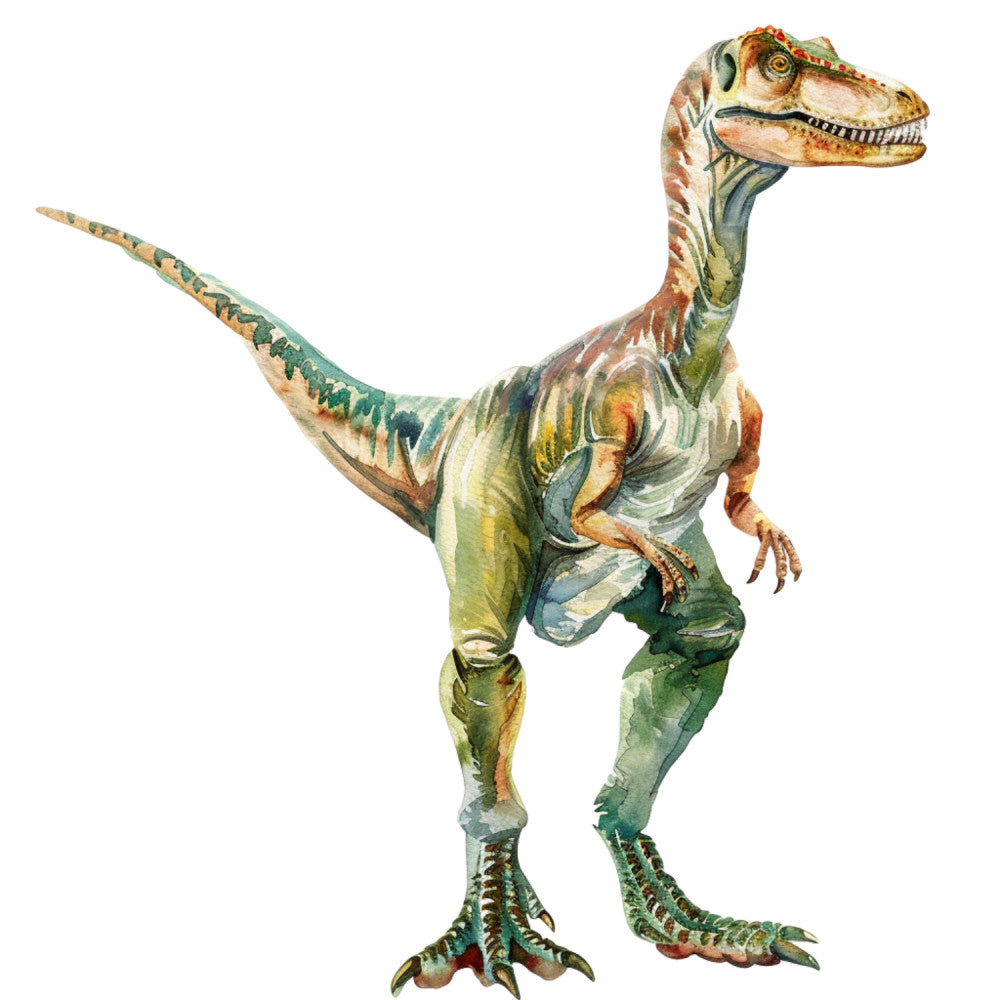 Watercolor Dinosaurs Fabric Panel 43