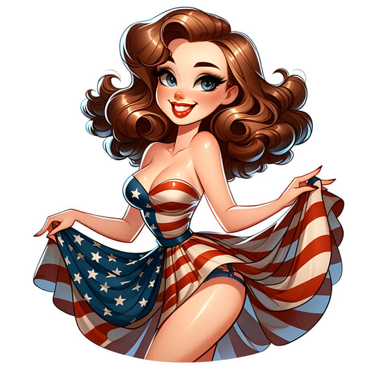 Vintage American Girl Fabric Panel 1