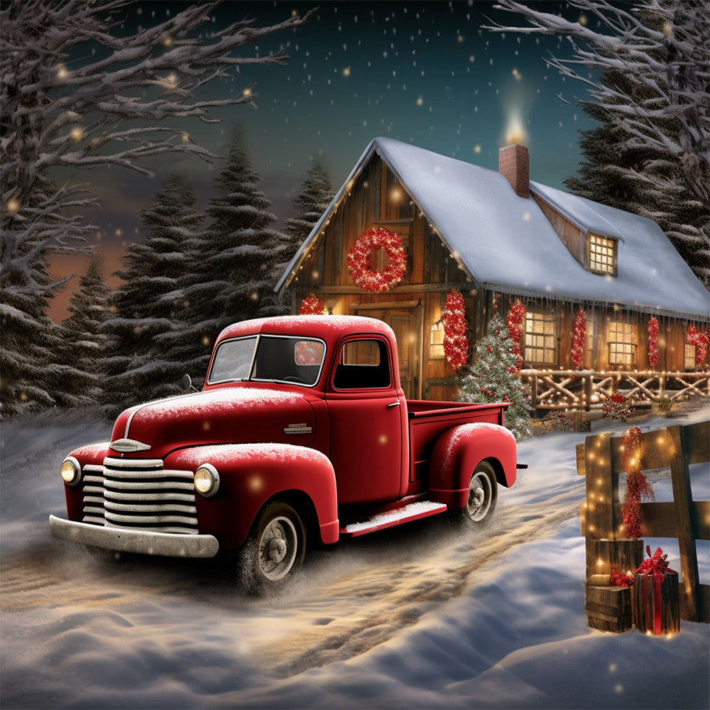 A Country Christmas Fabric Panel 64
