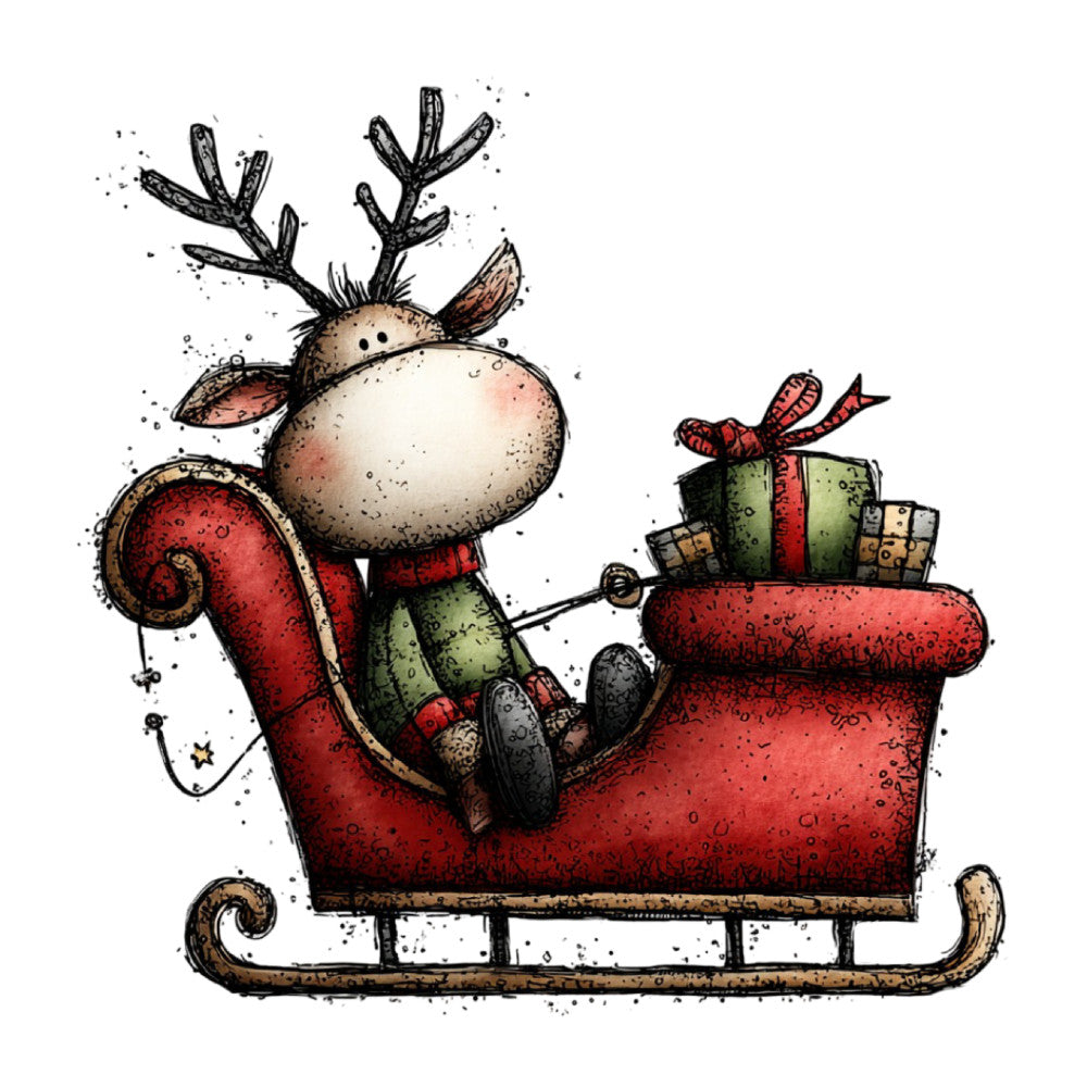 1st Whimsical Christmas Fabric Panel 128
