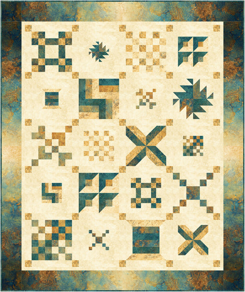 Stone Strip Sampler Quilt Pattern