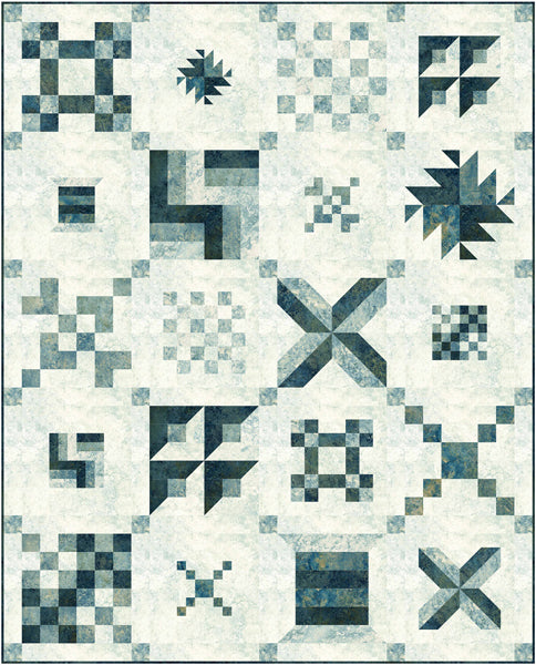 Stone Strip Sampler Quilt Pattern