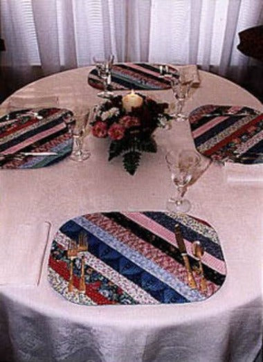 Strip Pieced Placemats Pattern