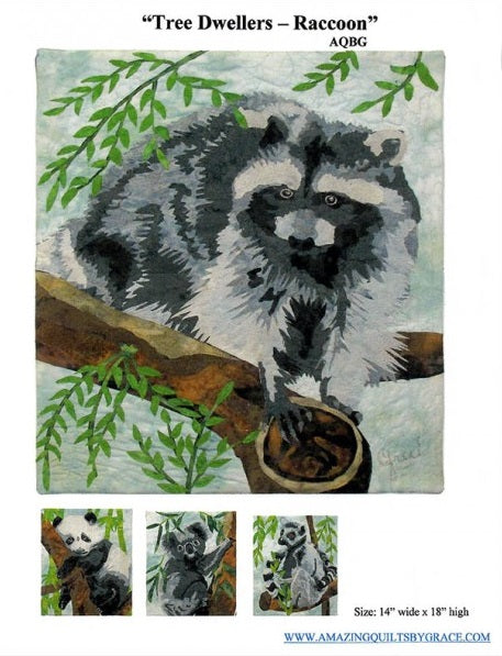 Tree Dweller Racoon Downloadable Pattern