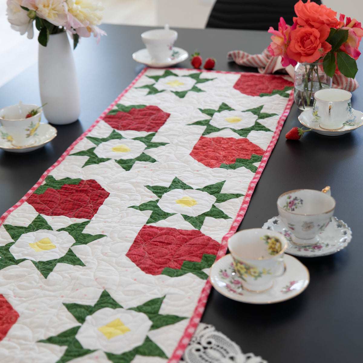 Strawberry Table Runner Pattern