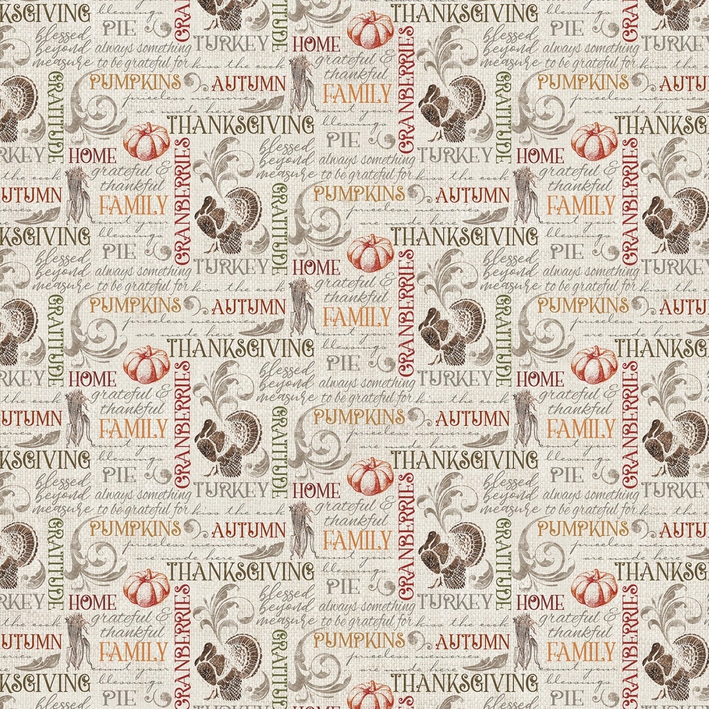 Turkey Time Fabric Collection - Benartex